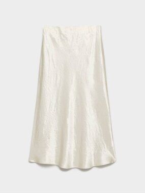 Babaton Slip Satin Midi Skirt
